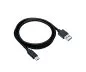 Preview: Cablu USB 3.1 tip C - mufă 3.0 A, 5Gbps, încărcare 3A, negru, 1.00m, poli-sac